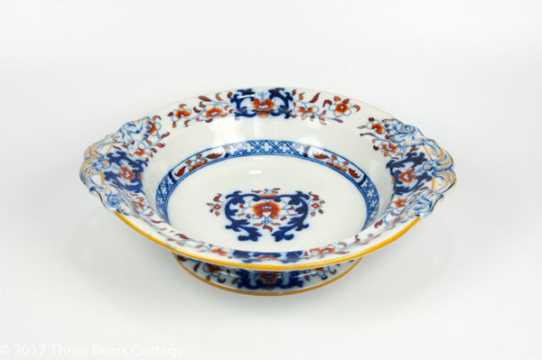 Minton Lyre Pattern Pedestal  Bowl