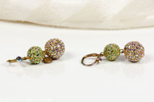 Butler & Wilson Double Crystal Globe Earrings