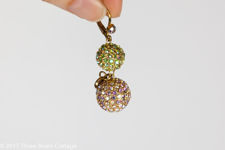 Butler & Wilson Double Crystal Globe Earrings