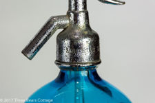 J Eardley of Sheffield Blue Glass Soda Siphon