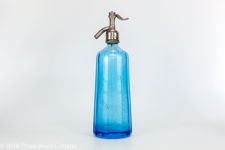 J Larquie Bordeaux Blue Glass Soda Siphon