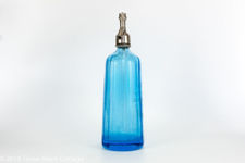 J Larquie Bordeaux Blue Glass Soda Siphon