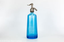 J Larquie Bordeaux Blue Glass Soda Siphon