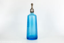 J Larquie Bordeaux Blue Glass Soda Siphon