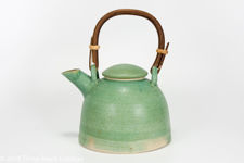 Pale Green Studio Pottery Stoneware Teapot