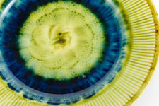 Porthmadog Pottery Blue and Yellow Plate