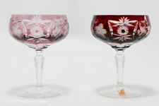 Nachtmann Traube Coloured Crystal Champagne Coupes