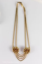 Krementz Gold Plated Flower Necklace