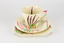 Myott Art Deco Hand Painted Teacup, Saucer & Plate Trio