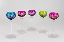 Val St Lambert Berncastel Cut Liqueur Glasses