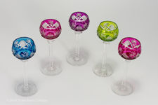 Val St Lambert Berncastel Cut Liqueur Glasses