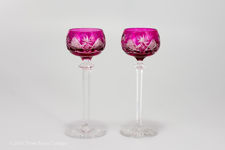 Val St Lambert Berncastel Cut Liqueur Glasses