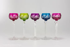 Val St Lambert Berncastel Cut Liqueur Glasses