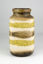 Scheurich Green & Brown Striped Lava Vase