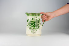 Myott Son & Co Argyle Victorian Green & White Jug