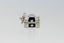 Black Enamel and Crystal Treasure Chest Charm