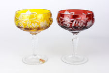 Nachtmann Traube Coloured Lead Crystal Champagne Coupes