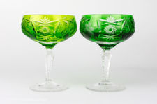 Nachtmann Traube Coloured Lead Crystal Champagne Coupes