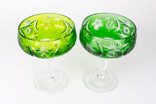 Nachtmann Traube Coloured Lead Crystal Champagne Coupes