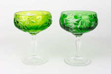 Nachtmann Traube Coloured Lead Crystal Champagne Coupes