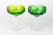 Nachtmann Traube Coloured Lead Crystal Champagne Coupes