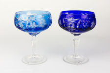 Nachtmann Traube Coloured Lead Crystal Champagne Coupes