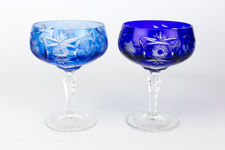 Nachtmann Traube Coloured Lead Crystal Champagne Coupes