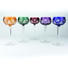 Main view of Val St. Lambert Berncastel Cut Wine Glasses