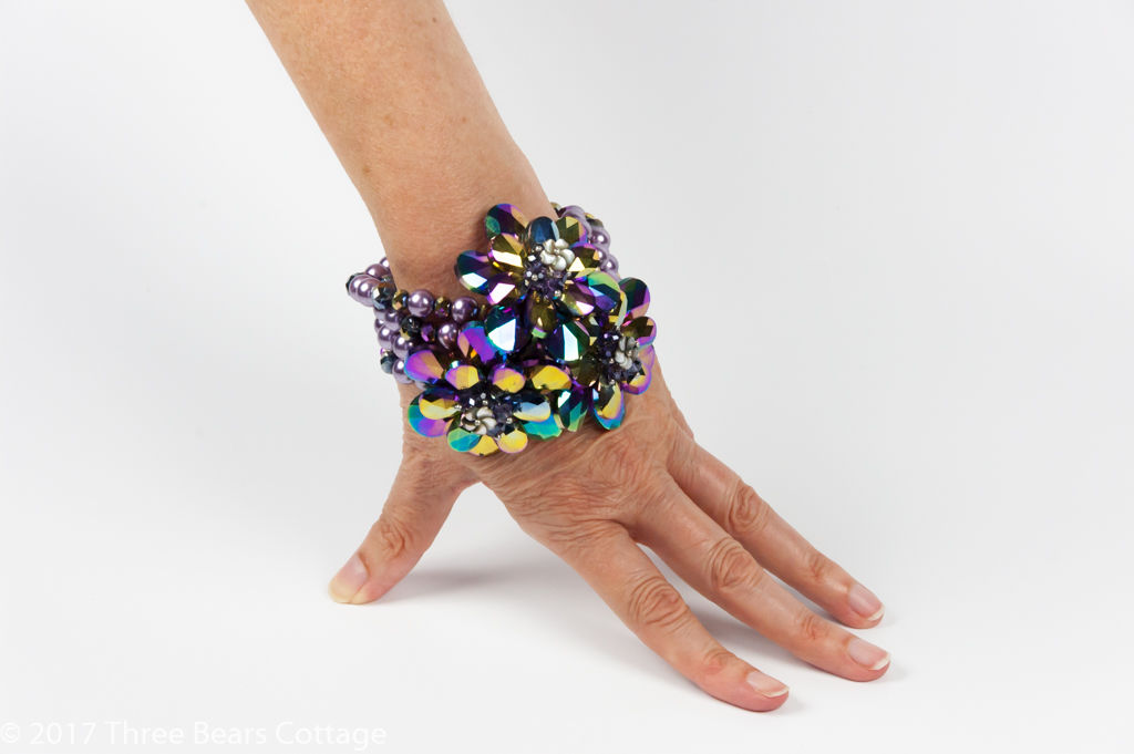 Butler & Wilson Multi Coloured Crystal Flower Bracelet