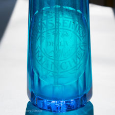 Close up view of Brasseries de la Manche logo