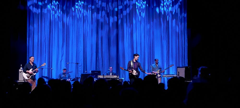 Stereolab on stage at the Cactus Muziekcentrum, Bruges, 3rd March 2026